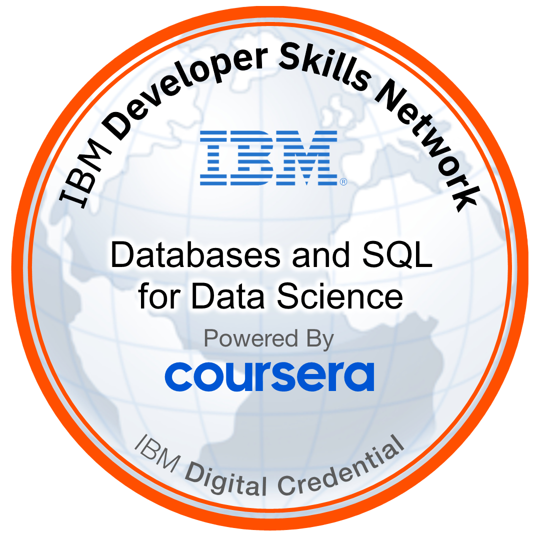 IBM Databases and SQL Certificate